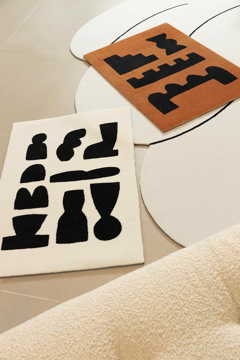 Geometric Small Bedside Rug