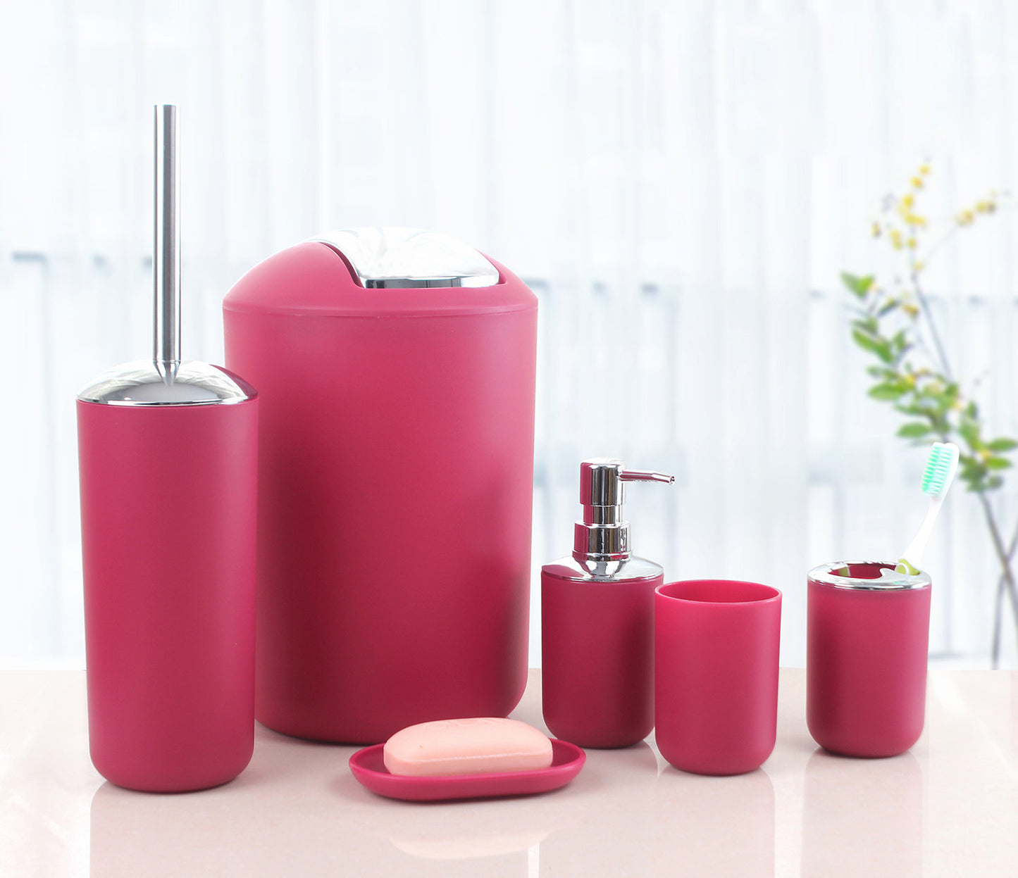 Six-Piece Bathroom Set New