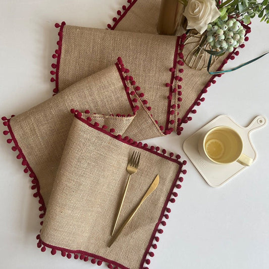 Christmas Jute Table Runner