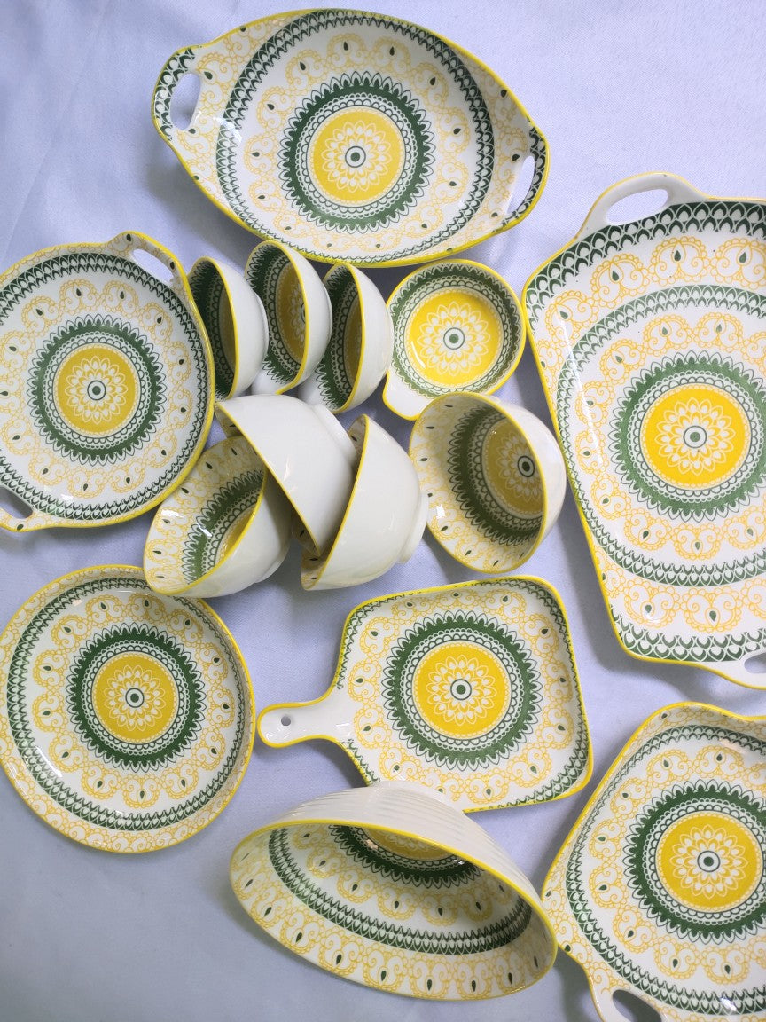 Bohemian Style Ceramic Cutlery Set