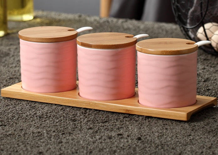 Ceramic Seasoning Jar With Lid