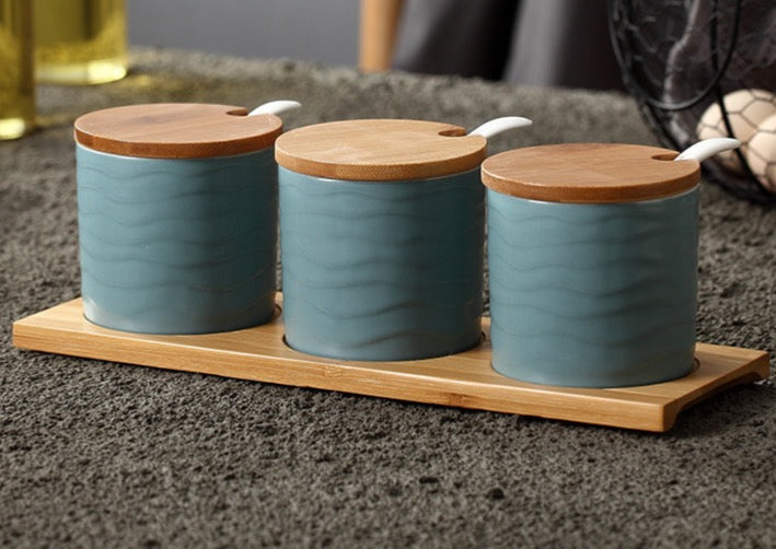 Ceramic Seasoning Jar With Lid