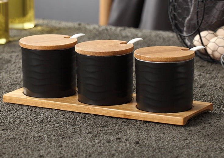 Ceramic Seasoning Jar With Lid