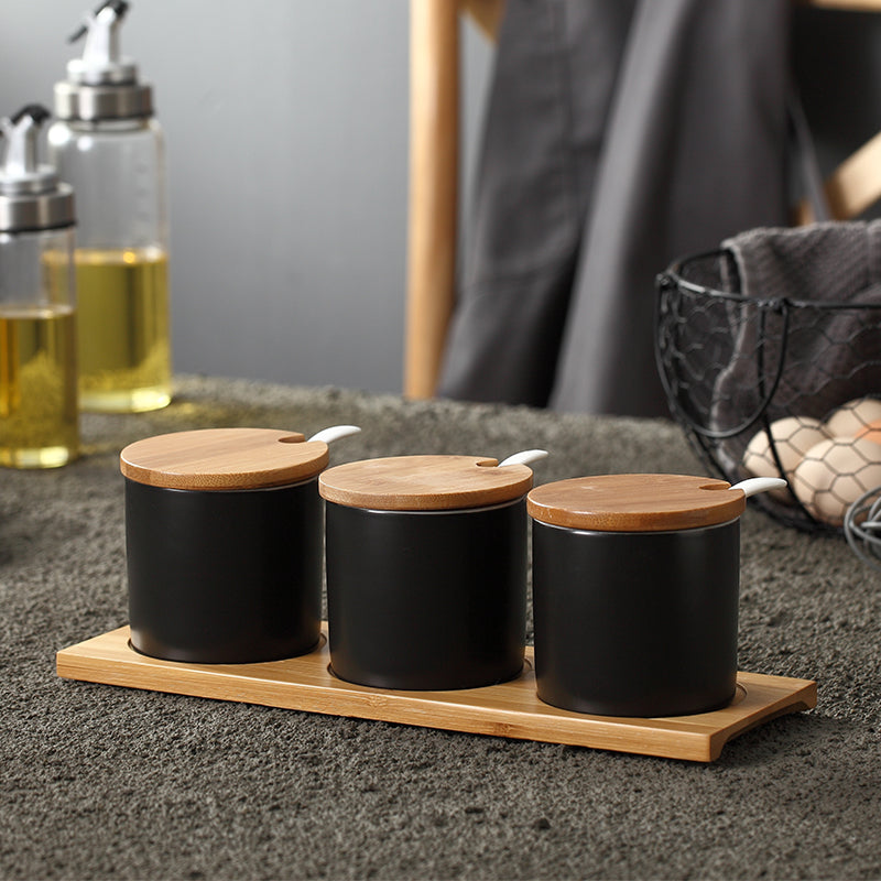 Ceramic Seasoning Jar With Lid