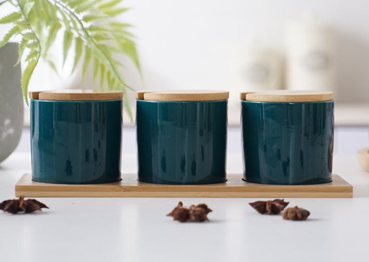 Ceramic Seasoning Jar With Lid