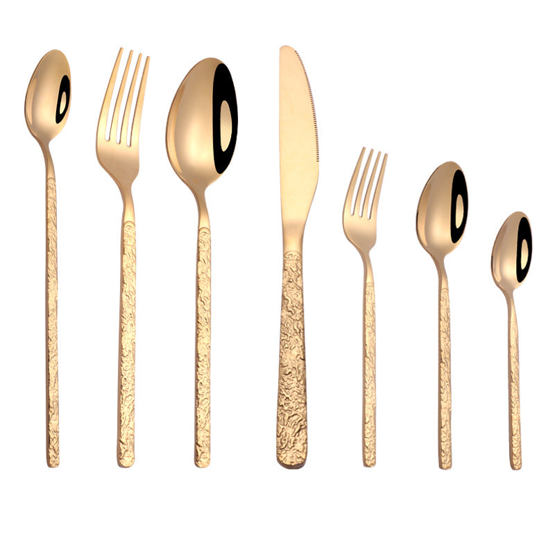 Embossed Textured Cutlery Set