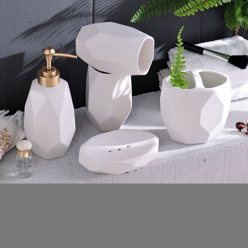 Ceramic Bathroom Wash Set