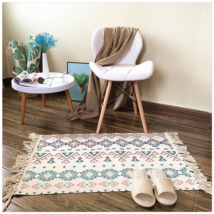 Woven Tassel Rug