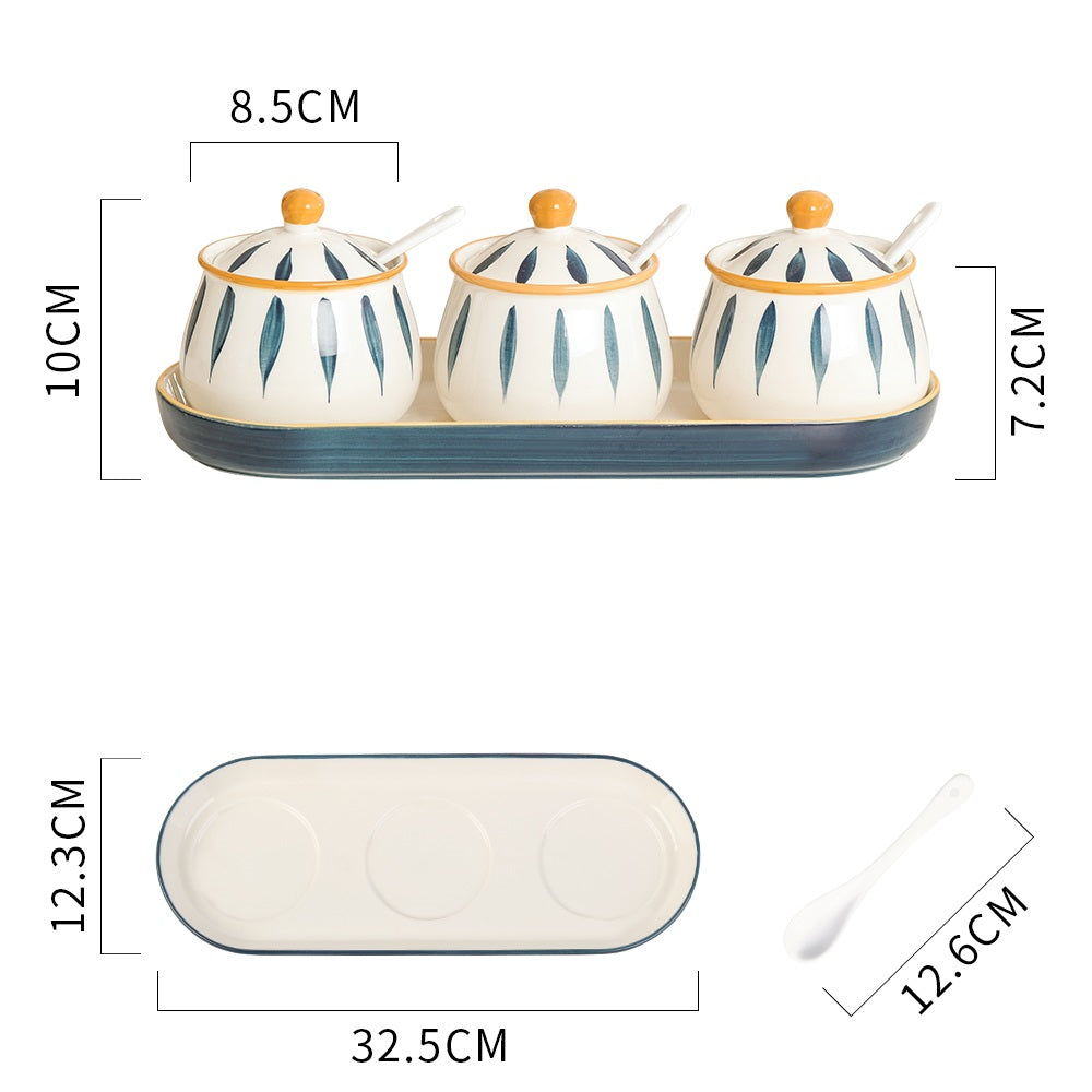 Ceramic Condiment Pot Set