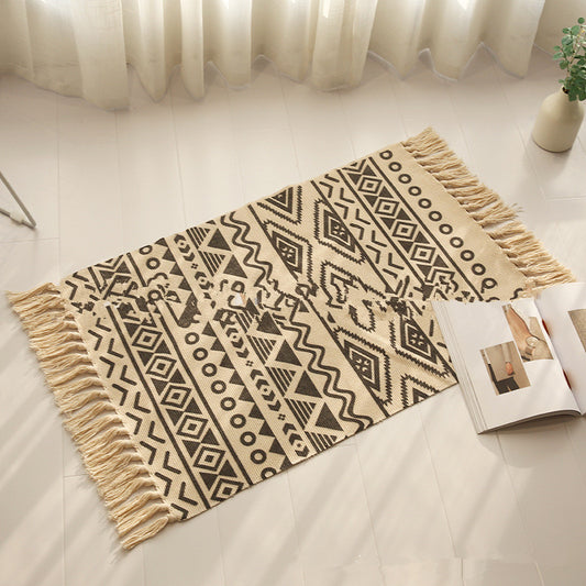 Woven Tassel Rug