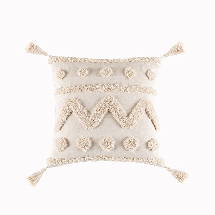 Bohemian Tufted Pillow Cover