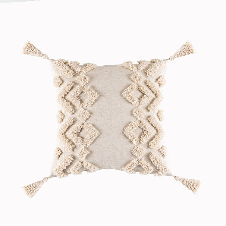 Bohemian Tufted Pillow Cover