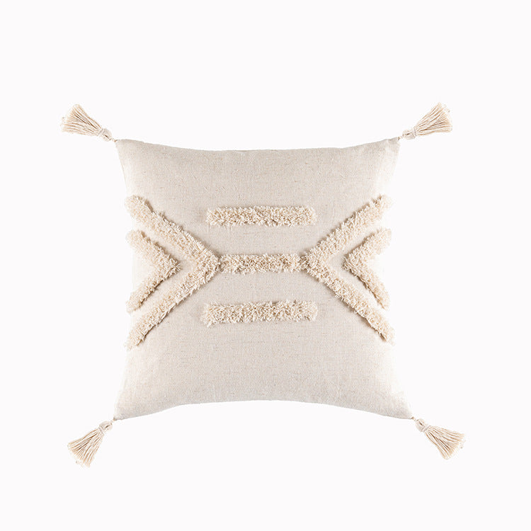 Bohemian Tufted Pillow Cover