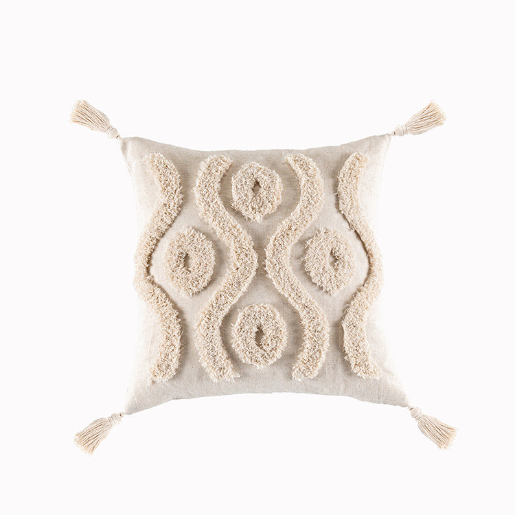 Bohemian Tufted Pillow Cover