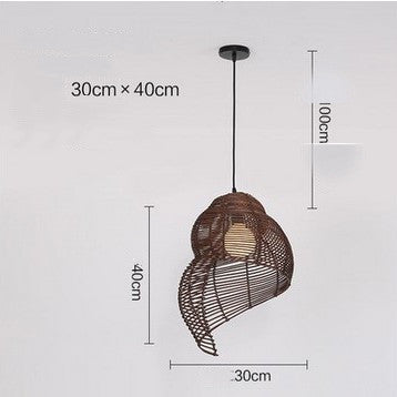 Rattan Pendant Light