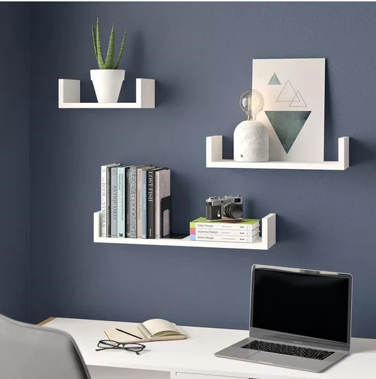 3-Piece Wooden Wall Shelf