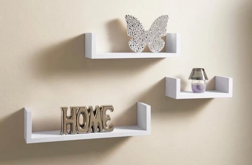 3-Piece Wooden Wall Shelf