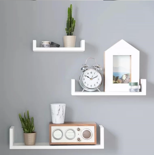 3-Piece Wooden Wall Shelf