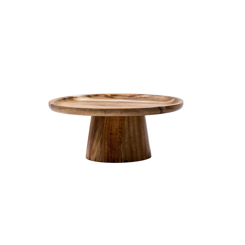 Solid Circular Wooden Tray