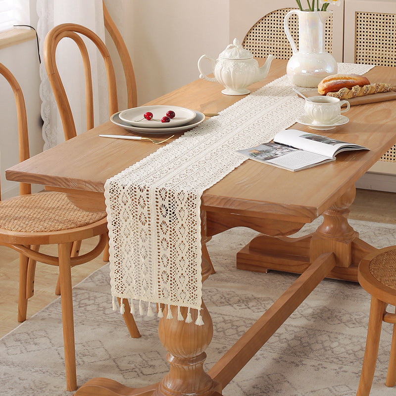 Tassel Lace Table Runner