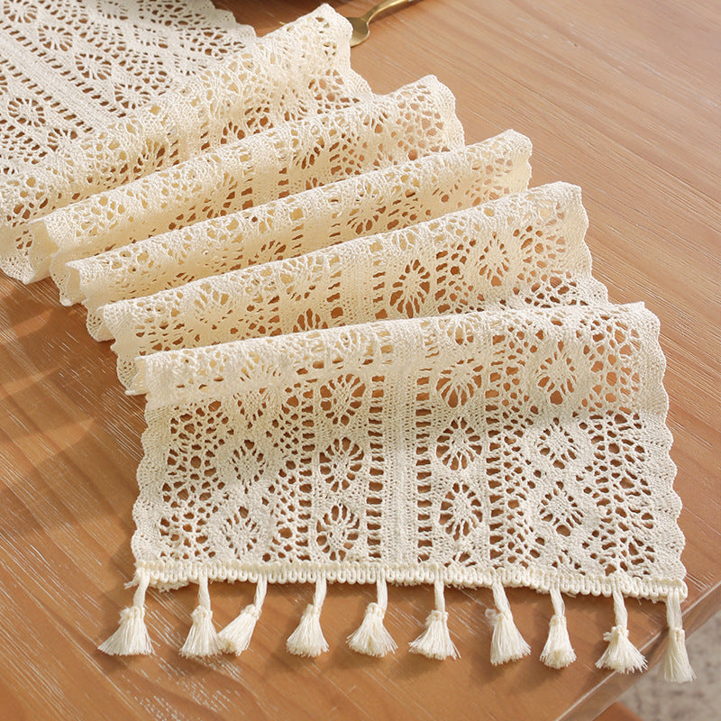 Tassel Lace Table Runner