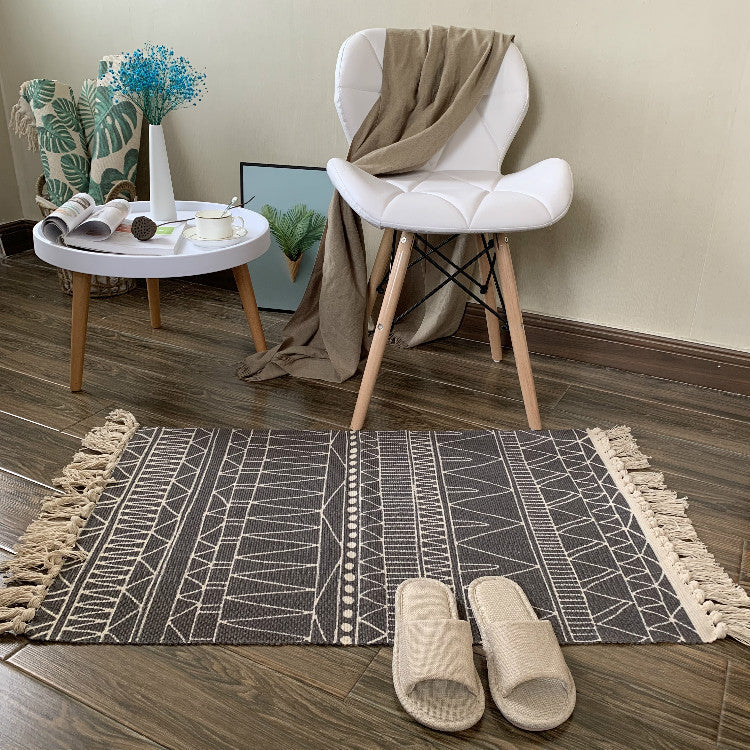 Woven Tassel Rug