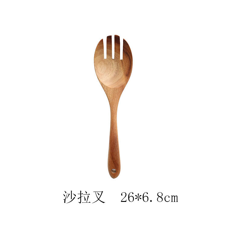 Natural Teak Wood Kitchen Spatula Set