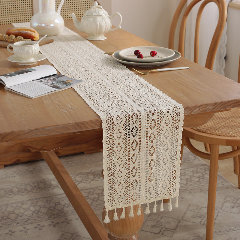 Tassel Lace Table Runner