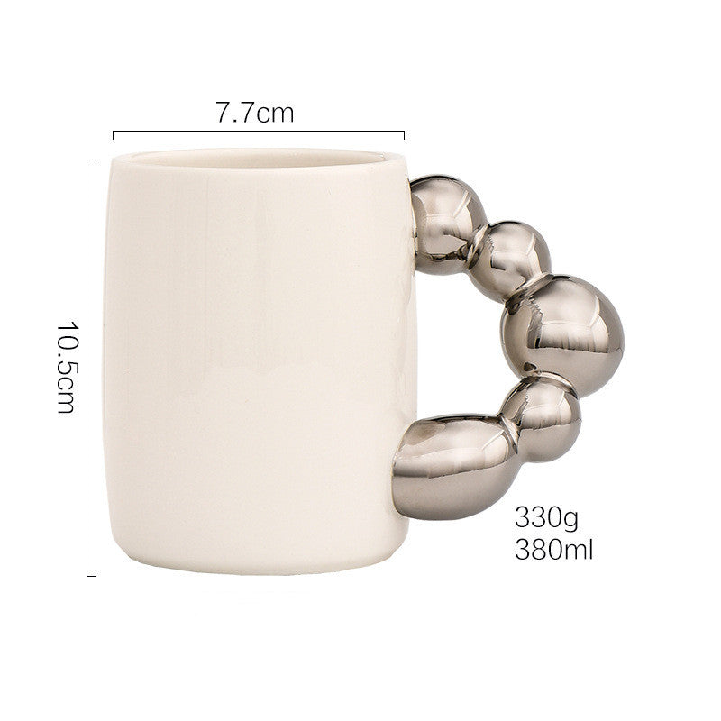 Silver Ceramic Cup