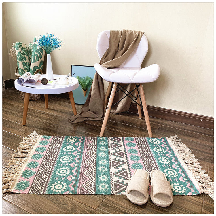 Woven Tassel Rug