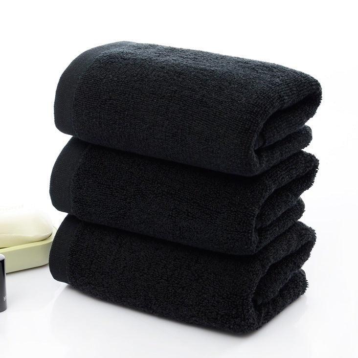 Black Cotton Towels