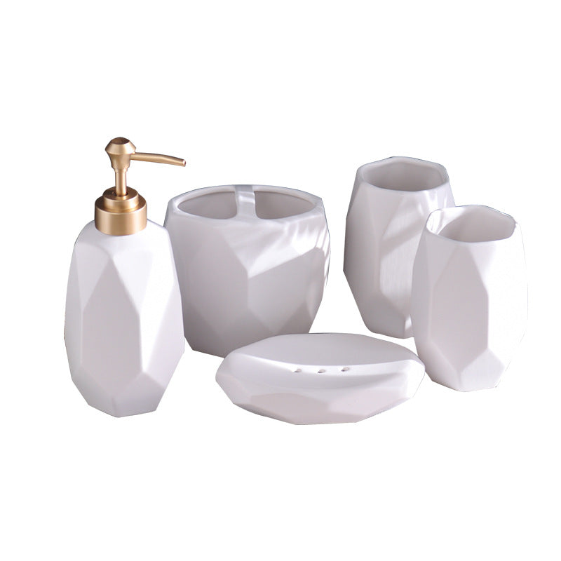 Ceramic Bathroom Wash Set