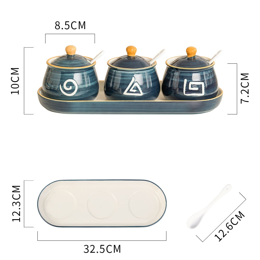 Ceramic Condiment Pot Set