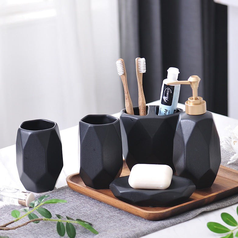 Ceramic Bathroom Wash Set