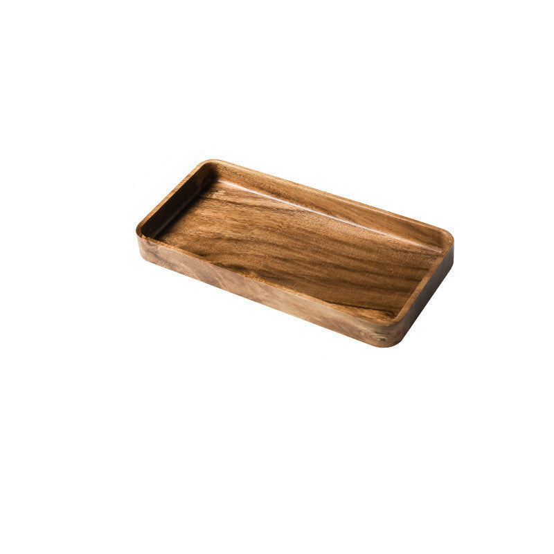 Rectangular Wooden Food Tray