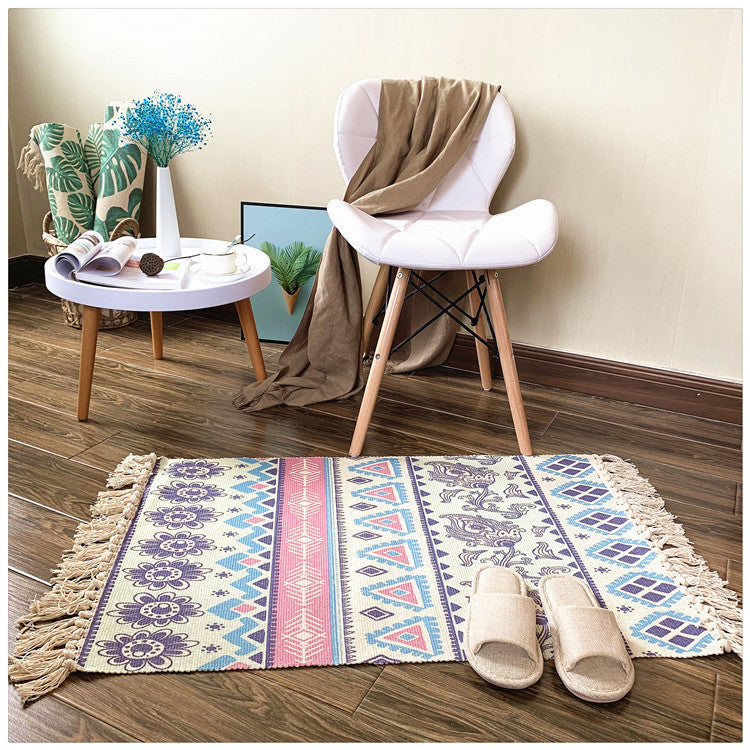 Woven Tassel Rug