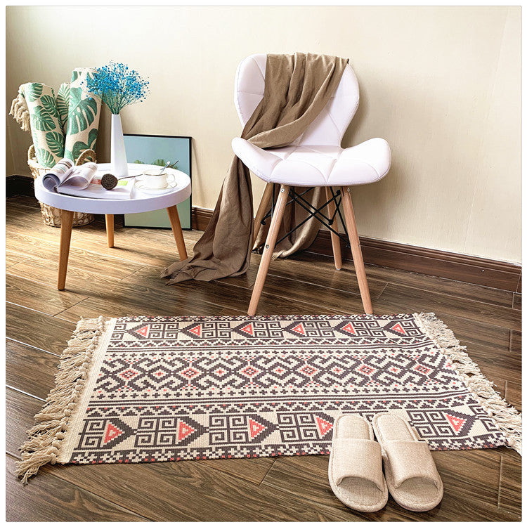 Woven Tassel Rug