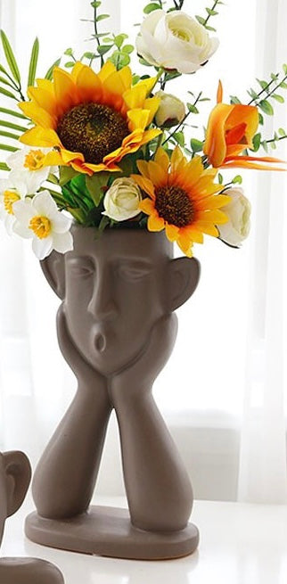 Ceramic Face Vase