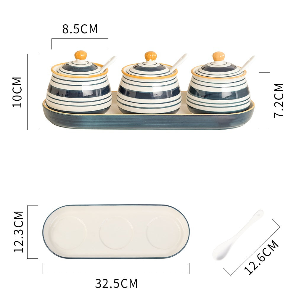 Ceramic Condiment Pot Set