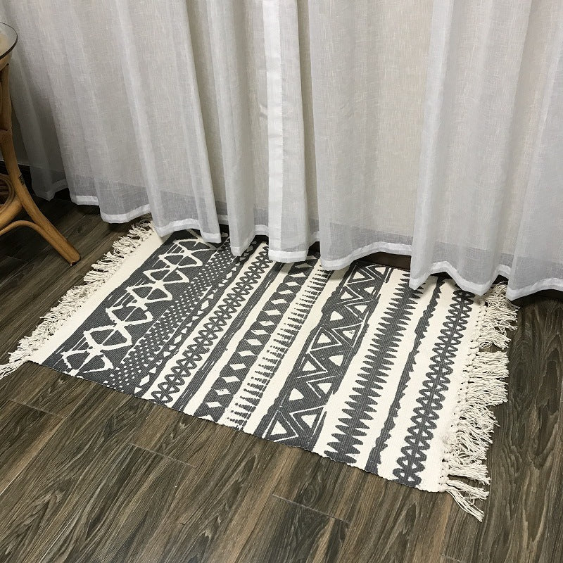 Woven Tassel Rug