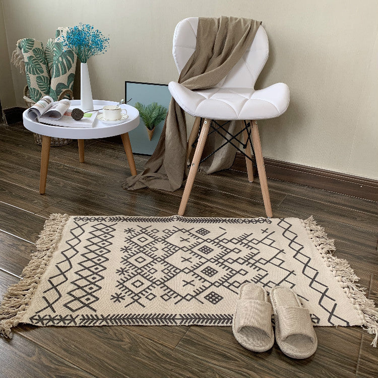 Woven Tassel Rug