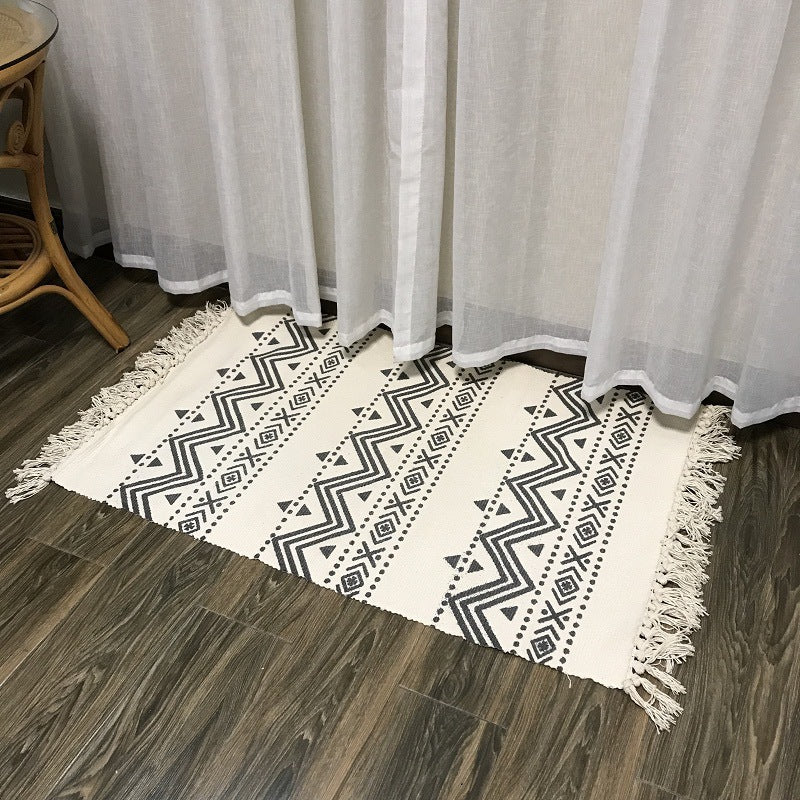 Woven Tassel Rug