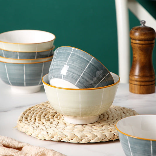 Underglaze Ceramic Rice Bowl