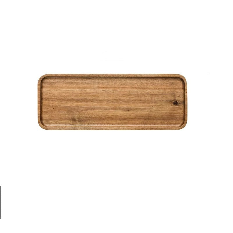 Rectangular Wooden Food Tray