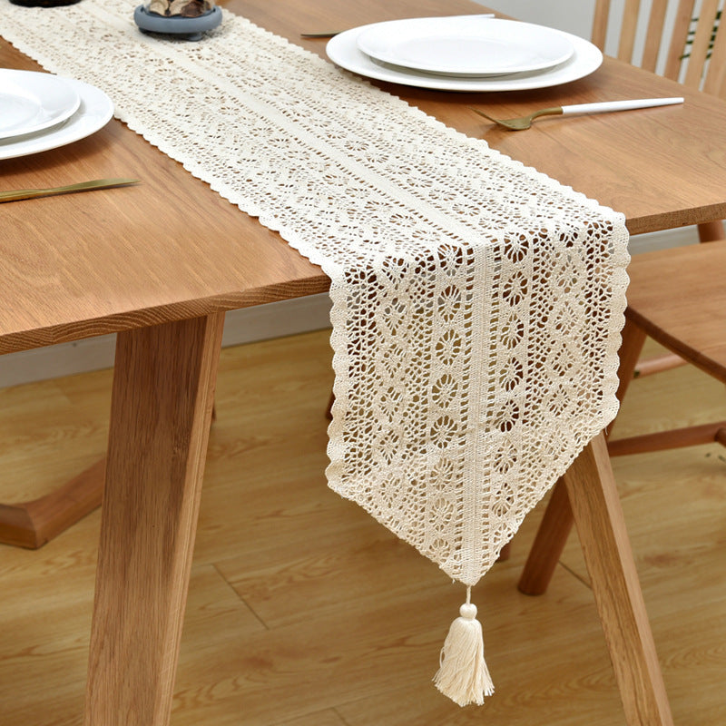 Tassel Lace Table Runner