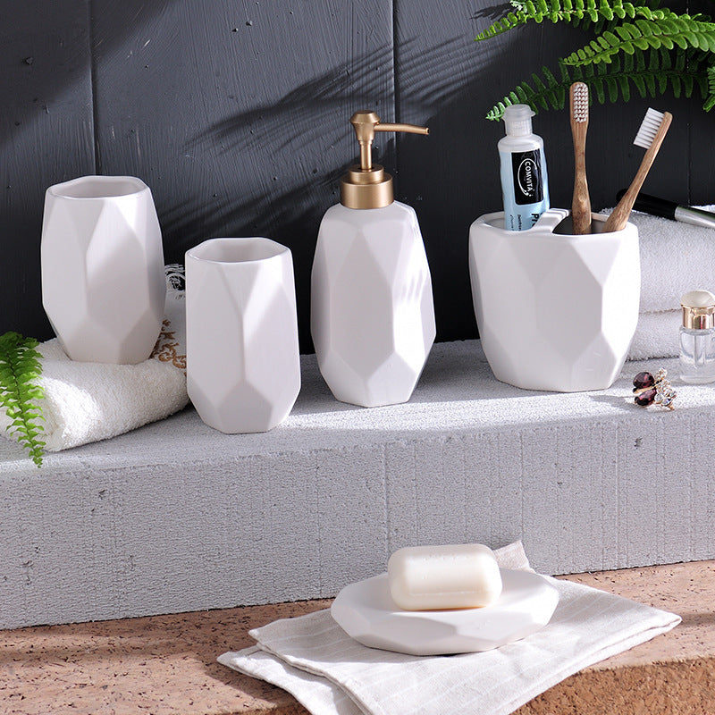 Ceramic Bathroom Wash Set