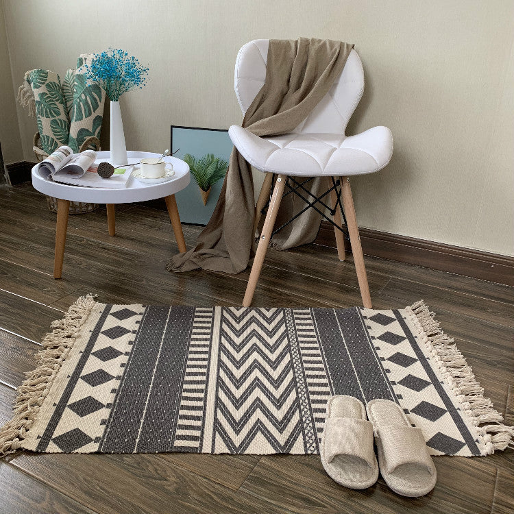 Woven Tassel Rug