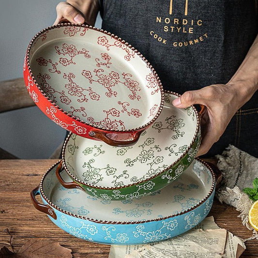 Cherry Blossom Ceramic Baking Sheet