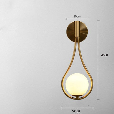 Teardrop Style Wall Lamp