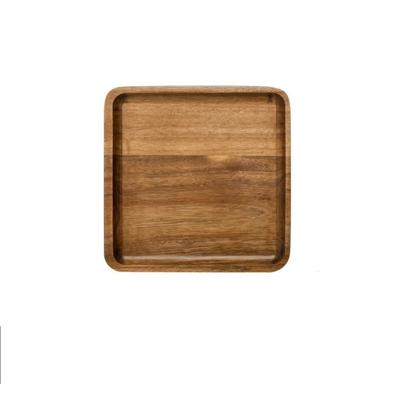 Rectangular Wooden Food Tray